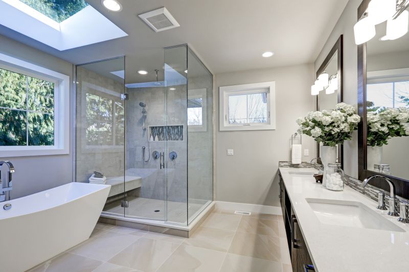 Small Bathroom Shower with Glass Enclosure